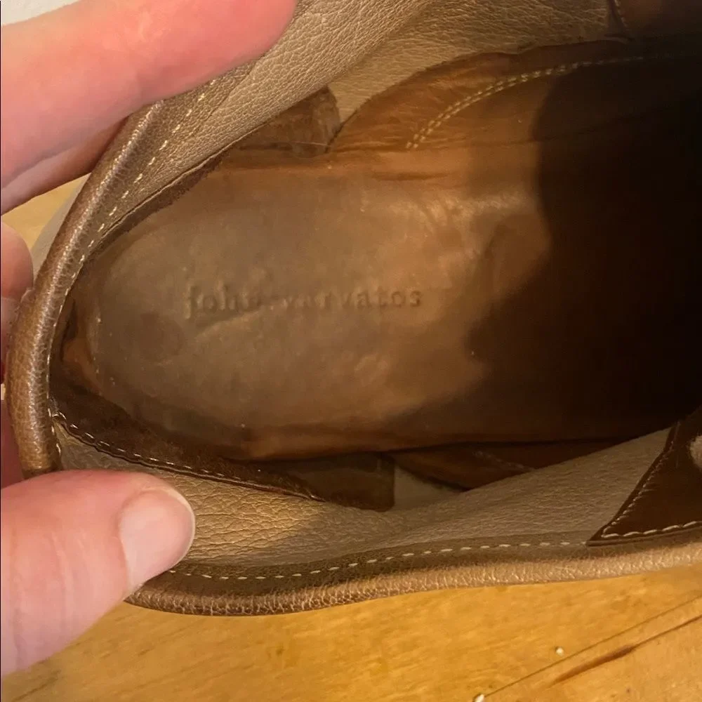 John Varvatos Two-Tone Brown Dylan Suede Chukka Boots Size 10 1/2
